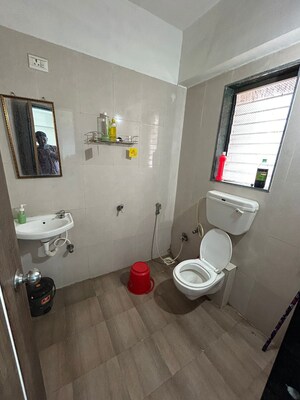 Bathroom in 3 BHK Apartment at Ahilya CHS Panch Pakhdi, Panch Pakhadi – for Rent