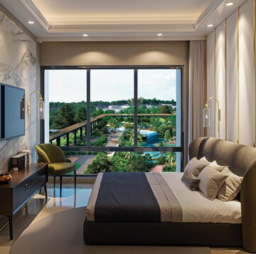Bedroom in 1 BHK Apartment at Unique Greens Ghodbunder Road, Ghodbunder Road – for Sale