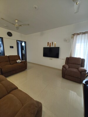 Living Room in 2 BHK Apartment at Gini Viviana, Balewadi – for Rent