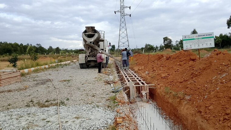 undefined, hoskote malur road  1200 Sq.Ft. Plot In Hoskote Malur Road Bangalore 9287788