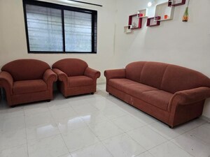 Living Room in 1 BHK Apartment at Gulmohar Paradise Homes, Kharadi – for Rent