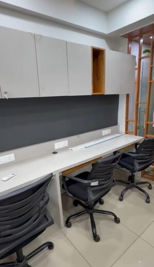 Team Area in  Office Space at Goyal Titanium Business Park, Makarba – for Rent