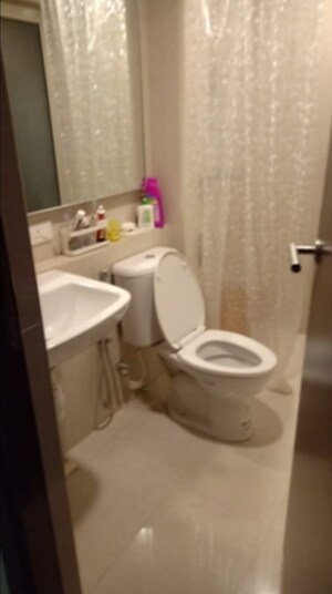 Bathroom in 2 BHK Apartment at Hiranandani Estate, Ghodbunder Road – for Rent