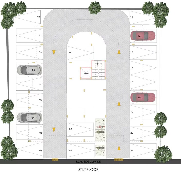 Floor Plan, saligramam 3 Bedroom 1163 Sq.Ft. Apartment In Saligramam Chennai 9064794