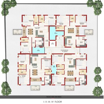 Master Plan in 3 BHK Apartment at Saligramam – for Sale