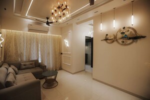 Living Room in 1 BHK Apartment at Yash Midtown, Waldhuni – for Sale