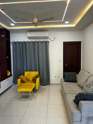 Living Room in 4 BHK Apartment at Hill Ridge Springs, Gachibowli – for Rent