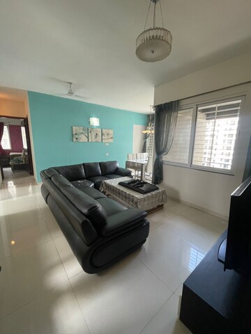 Living Room in 3 BHK Apartment at Nyati Eternity 2 CHS, Undri – for Rent