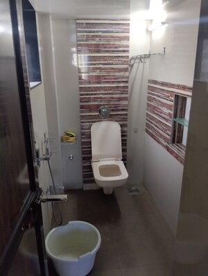 Bathroom in 2 BHK Apartment at Srishti Kailash Tower Apartment, Mulund West – for Rent