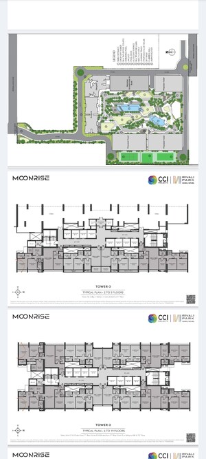 Floor Plan in 2 BHK Apartment at CCI Rivali Park, Borivali East – for Sale