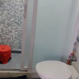 Bathroom in 2 BHK Apartment at Dosti Belleza, Mint Colony – for Rent