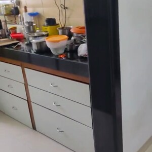 Kitchen in 2 BHK Apartment at Dosti Belleza, Mint Colony – for Rent