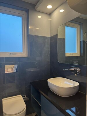 Bathroom in 3 BHK Builder Floor at Chittaranjan Park – for Rent