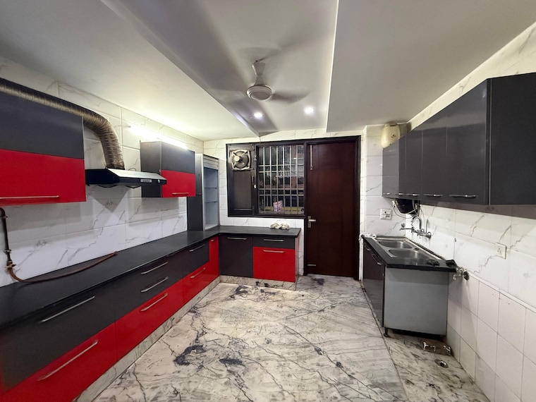 Kitchen, kalkaji 4 Bedroom 350 Sq.Yd. Builder Floor In Kalkaji Delhi 9288546