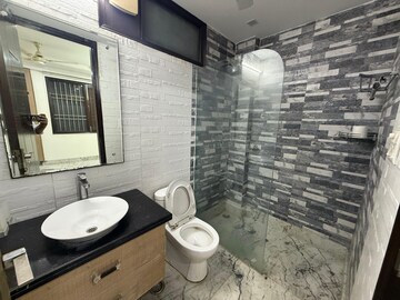 Bathroom in 4 BHK Builder Floor at Kalkaji – for Rent