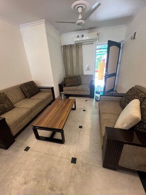 Living Room in 1 BHK Builder Floor at Greater Kailash I – for Rent