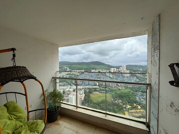 Balcony in 3 BHK Apartment at DB Woods, Goregaon East – for Rent