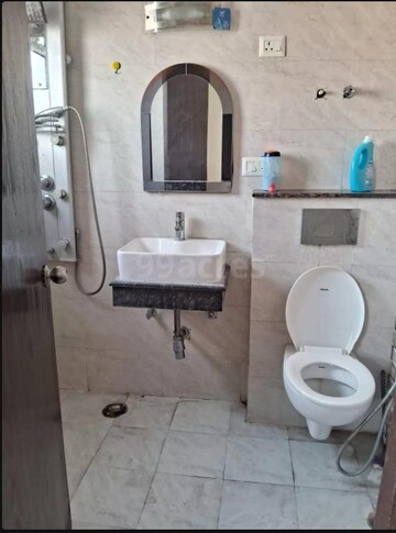 Bathroom in 2 BHK Apartment at SVP Gulmohur Garden, Raj Nagar Extension – for Rent