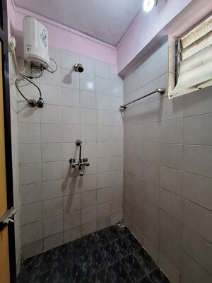Bathroom in 1 BHK Apartment at Kanchan Janga CHS, Kopar Khairane – for Rent