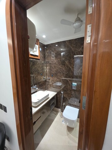Bathroom in 2 BHK Builder Floor at Lajpat Nagar – for Rent