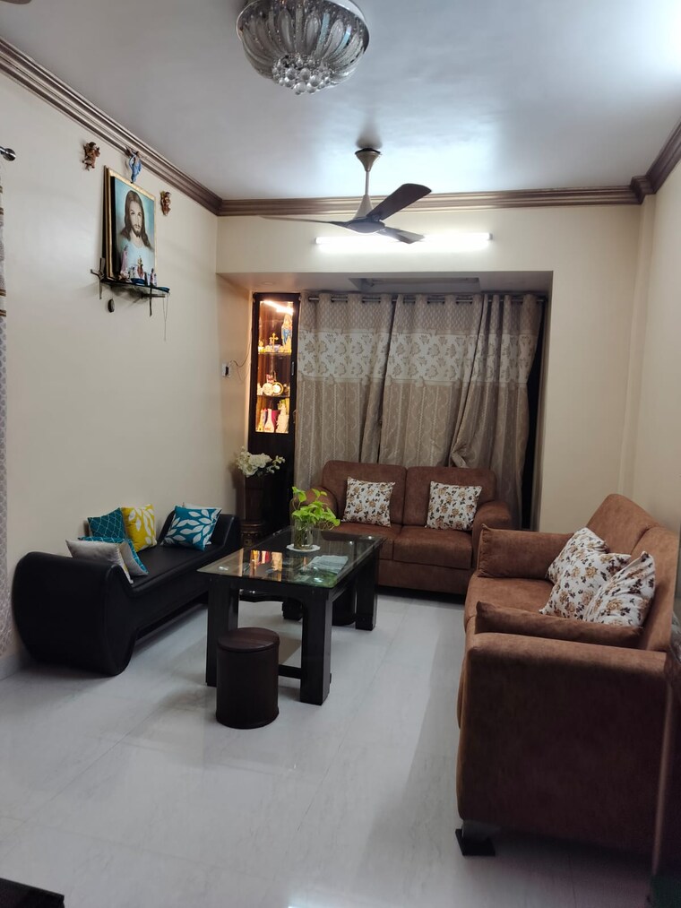 Living Room, manibhadra-chs 2 Bedroom 880 Sq.Ft. Apartment In Kopar Khairane Navi Mumbai 9288733