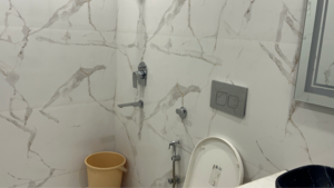 Bathroom in 4 BHK Apartment at Mayur Vihar Phase ii – for Sale