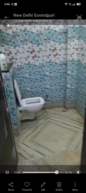 Bathroom in 2 BHK Builder Floor at Govindpuri – for Rent