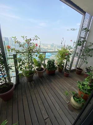 Balcony in 2.5 BHK Apartment at Lodha New Cuffe Parade, Wadala – for Rent