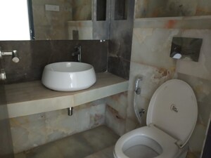 Bathroom in 3 BHK Apartment at Transcon Flora Heights, Andheri West – for Rent
