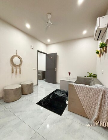 Master Bedroom in 1 BHK Apartment at Mohit House, Sushant Lok I – for Rent