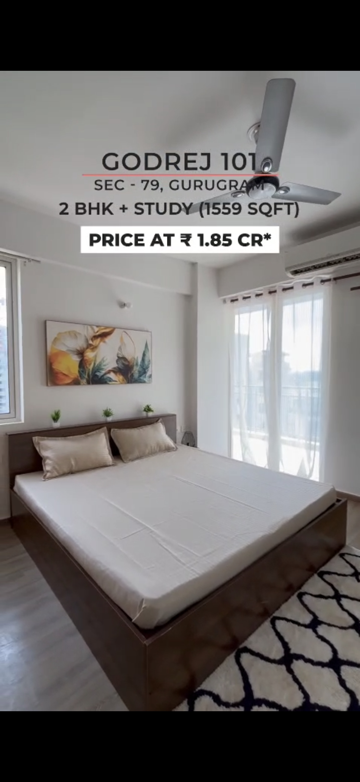 2.5 BHK + Study Room Apartment For Sale in Godrej 101