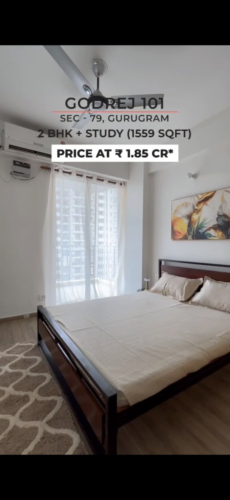 Bedroom, godrej-101 2.5 Bedroom 1550 Sq.Ft. Apartment In Sector 79 Gurgaon 9289324
