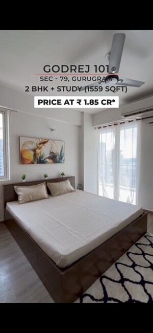 Bedroom in 2.5 BHK Apartment at Godrej 101, Sector 79 – for Sale