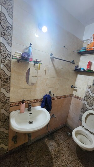 Bathroom in 2 BHK Apartment at Presidential Plaza, Ghatkopar West – for Rent