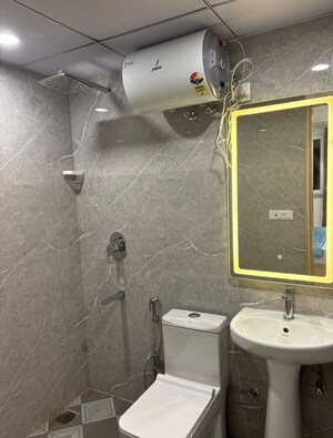 Bathroom in 1 BHK Apartment at Mohit House, Sushant Lok I – for Rent