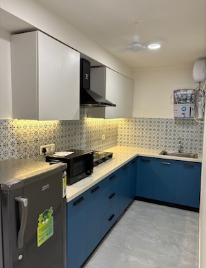 Kitchen in 1 BHK Apartment at Mohit House, Sushant Lok I – for Rent