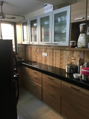 Kitchen in 1.5 BHK Apartment at Elite CHS Bandra, Bandra East – for Rent