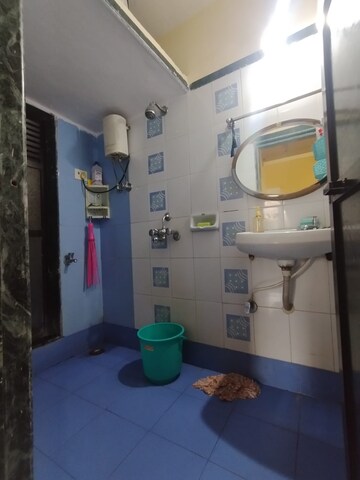 Bathroom in 1 BHK Apartment at Garden Court, Waghbil – for Rent