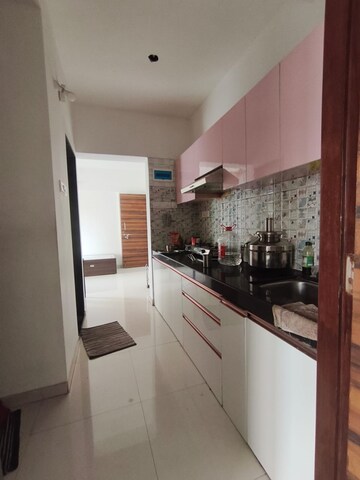 Kitchen in 1 BHK Apartment at Shree Vaishnavi Heights, Owale – for Rent