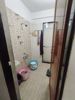 Bathroom in 1 BHK Apartment at Shree Vaishnavi Heights, Owale – for Rent