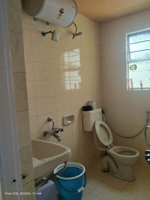 Bathroom in 3 BHK Apartment at S L P Jubilee Park, Warje – for Sale