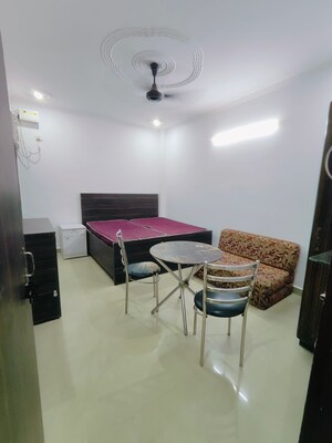 Bedroom in 1 BHK Builder Floor at Vipul Square, Sushant Lok I – for Rent