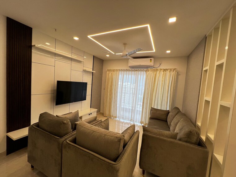 Living Room, prestige-kensington-gardens 3 Bedroom 1938 Sq.Ft. Apartment In Jalahalli Bangalore 9105907