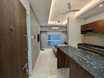 Kitchen in Studio Apartment at Gera World of Joy, Kharadi – for Rent