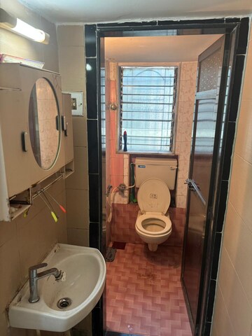 Bathroom in 1 BHK Apartment at Rahul Apartment Borivali, Borivali West – for Rent