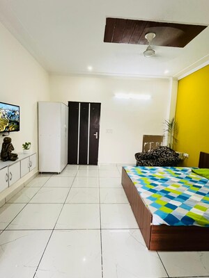 Bedroom in 1 RK Builder Floor at Sushant Vyapaar Kendra, Sector 43 – for Rent