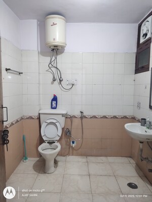 Bathroom in 2 BHK Builder Floor at Mehrauli – for Rent