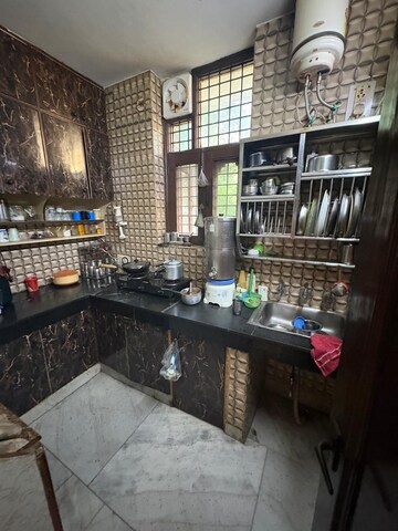 Kitchen in 3 BHK Builder Floor at Malviya Nagar – for Rent