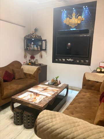 Living Room in 3 BHK Builder Floor at Malviya Nagar – for Rent