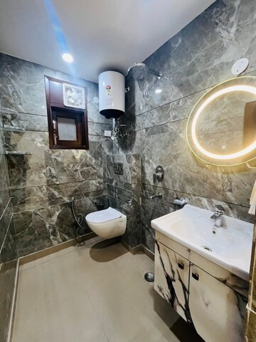 Bathroom in 3 BHK Apartment at Freedom Fighters Enclave – for Rent